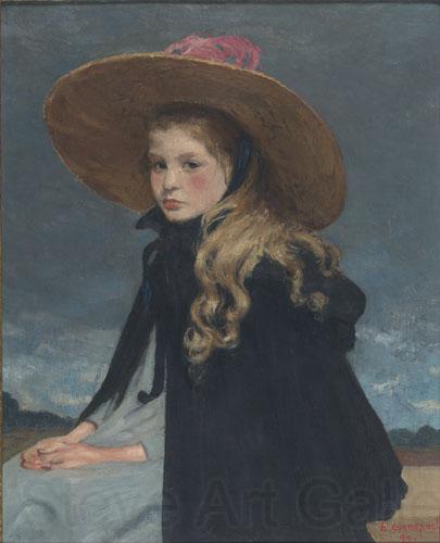 Henri Evenepoel Henriette au grand chapeau France oil painting art